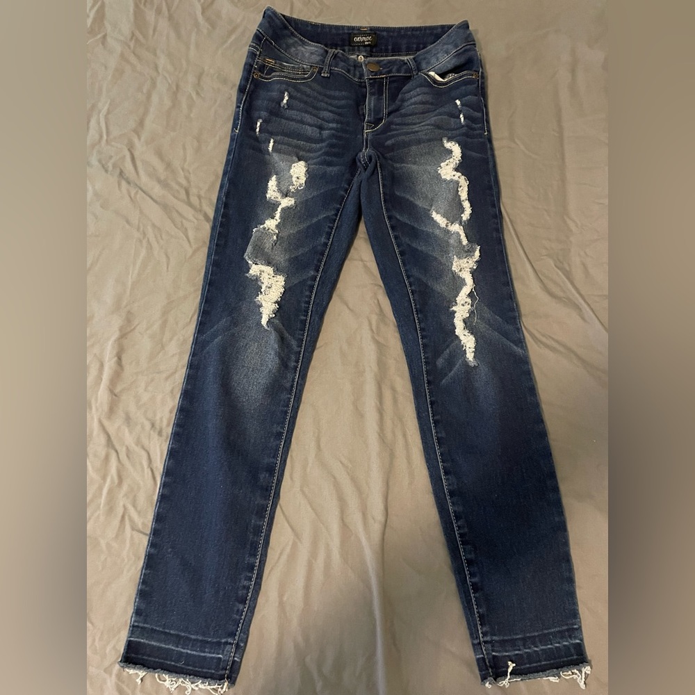 Evermore Denim Distressed Jeans Size 5